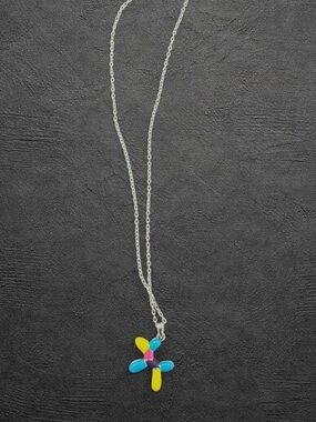 Colorful Balloon Dog Pendant Necklace – Brand New
